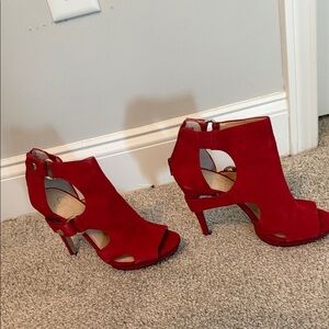 Jessica Simpson Red Cutout Heels